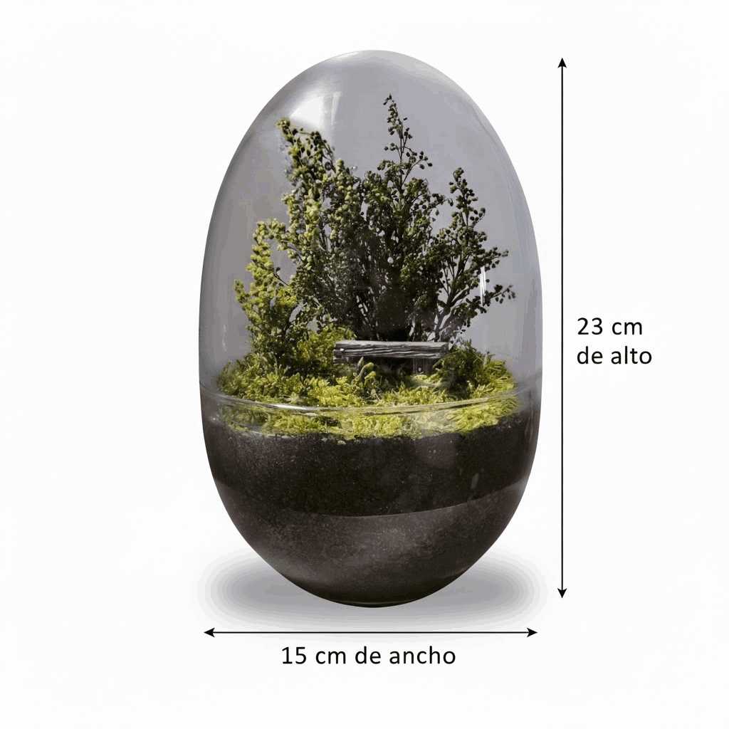 Un jardín eterno medidas